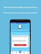 Grade 6 MCAS Math Test & Pract imagem de tela 1
