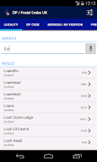 ZIP / Postal Codes UK Ekran Görüntüsü 5