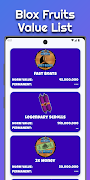 Blox Fruits Value capture d'écran 4