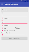 Random Numbers ภาพหน้าจอ 1