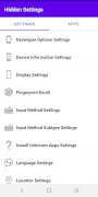 Hidden Settings screenshot 2