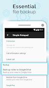 Simple Notepad with Caller ID capture d'écran 5