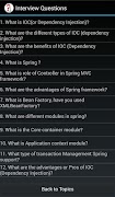 Java/Spring/J2EE Questionnaire スクリーンショット 1