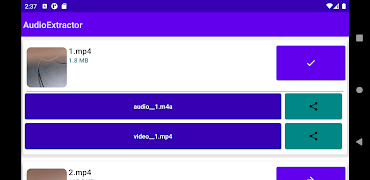 برنامه‌نما Mute Video/Extract Audio عکس از صفحه