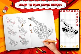 Learn to Draw Comic Heroes screenshot 6