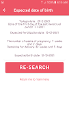 Pregnancy Week Calculator اسکرین شاٹ 5