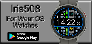 Iris508 Digital Watch Face screenshot 6