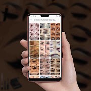 برنامه‌نما Eyebrows Tutorial Step by Step عکس از صفحه