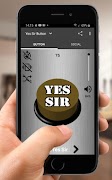Yes Sir Sound Button poster