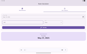6 Schermata Date Calculator