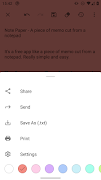 Note Paper - A piece of memo اسکرین شاٹ 1