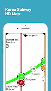 Korea Subway HD Map poster