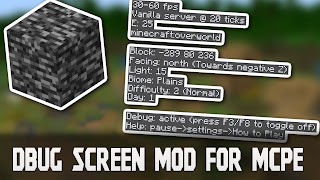 Debug Screen Mod for Minecraft Poster