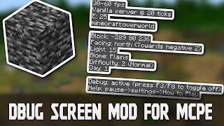 Debug Screen Mod for Minecraft পোস্টার