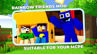 Rainbow Friends Mod for MCPE Plakat