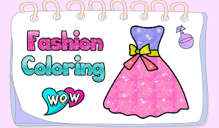 Glitter Dress Fashion Coloring скриншот 4
