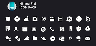 White Flat Icon Pack تصوير الشاشة 3