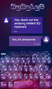 Bubbles Animated Keyboard screenshot 2