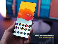 Pixel DARK Icon Pack screenshot 6