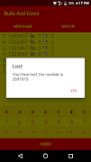 Bulls & Cows - Code Cracker Ga screenshot 6