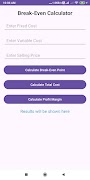 Break-Even Calculator 截图 7