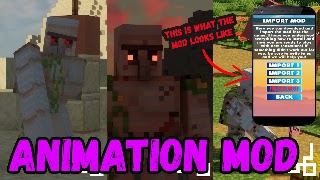Animations + Mod For Minecraft اسکرین شاٹ 1