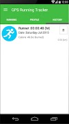 برنامه‌نما GPS Running Tracker عکس از صفحه