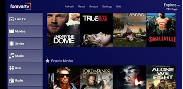 6 Schermata Forever IPTV