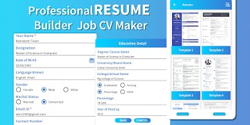 Professional Resume Builder - Job CV Maker โปสเตอร์