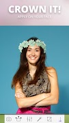 Flower Crown Photo Editor capture d'écran 3