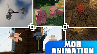 Mod Animations Mobs Minecraft تصوير الشاشة 5