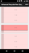 Advanced RecyclerView Examples Ekran Görüntüsü 4