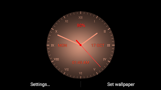 Analog clock Live WP captura de pantalla 5