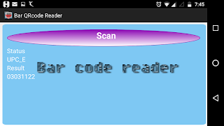 برنامه‌نما bar code  reader عکس از صفحه