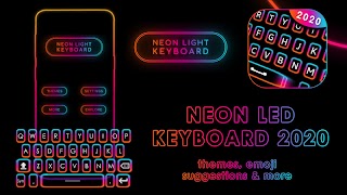 Neon Keyboad 2020 : Neon LED Keyboard plakat