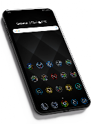 Poster Pixly Dark - Icon Pack