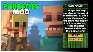 Parasites Mod for Minecraft PE poster