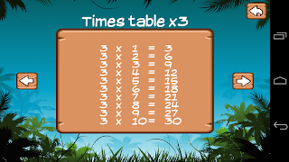 برنامه‌نما Tables de multiplication عکس از صفحه