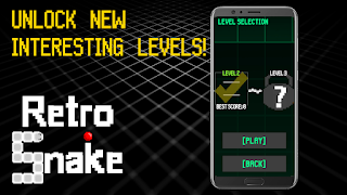 Poster Retro Snake. Old-fashion Game