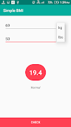Simple BMI ảnh chụp màn hình 2