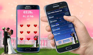 Love Pattern Screen Lock Theme imagem de tela 2