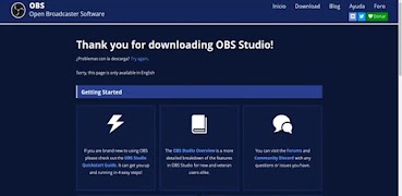 برنامه‌نما OBS Studio Manual عکس از صفحه