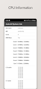 برنامه‌نما Android System Info عکس از صفحه
