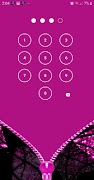 Diamond Zipper Lock Screen imagem de tela 2