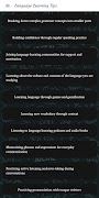 Language Learning Tips Cartaz