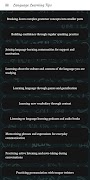 Language Learning Tips plakat