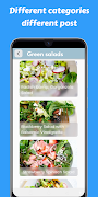 Salad Recipes Cookbook app Affiche