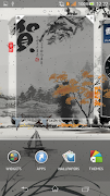 Chinese painting clock widget syot layar 1