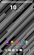 6 Schermata DarkLines Theme for Xperia
