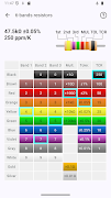 Resistor color code calculator 스크린샷 4